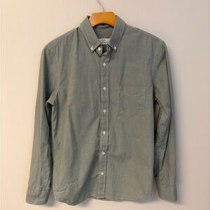 Peter Manning size 2 Classic Green Gingham Button-Down Shirt